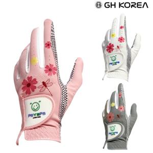 GH코리아 여성용 잠자리 문양 3색 실리콘 골프장갑 양손세트