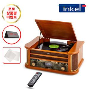 인켈 IK-A2080LP 블루투스 턴테이블 CD 플레이어 오디오