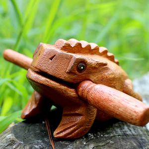  CISAMS  힐링 개구리 목탁 두꺼비 진짜 소리가 나는 재미있는 나무 타악기 귀로 하찮은 무쓸모 친구 선물 크리스마스