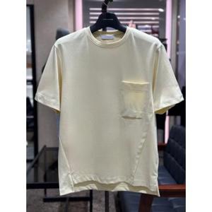 (신제품) 리버클래시 옐로우 simple 포켓포인트 기본 세미오버 티셔츠 LKS41391