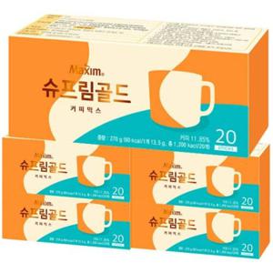 AK몰 동서 맥심 슈프림골드 커피믹스 100T (20개입x5개)