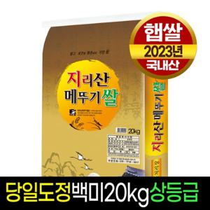 DAY  23년햅쌀  명가미곡 지리산메뚜기쌀 백미20kg/상등급 당일직도정