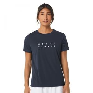 아식스 우먼 코트 그래픽 티(2042A259400) 여자 반팔 라운드 티셔츠