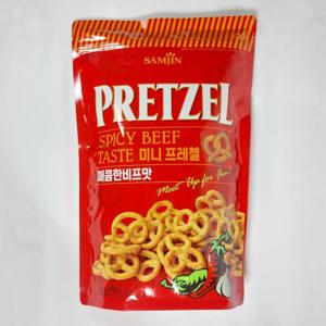 삼진 미니프레첼 매콤한비프맛 800g x 6봉 대용량 프레즐 (무료배송)
