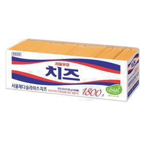  서울우유  서울우유 체다 슬라이스 치즈 1800g
