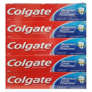  콜게이트  콜게이트 그레이트 레귤러 치약 250g X 5개 / 치석케어 치태제거 대용량