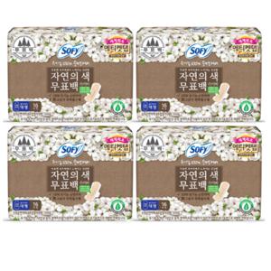  쏘피  쏘피 유기농 자연의색 무표백 대형 16개 x 4팩 Sofy Organic Cotton Cover Pad L 16ct x 4pk