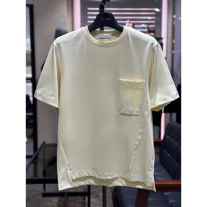 (국내) 리버클래시 옐로우 simple 포켓포인트 기본 세미오버 티셔츠 LKS41391