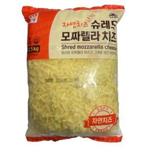  사조  사조오양 자연산99% 슈레드 모짜렐라 치즈 2.5kg