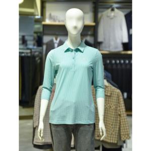 (신상브랜드) 그린조이 골프 여성 여름 스트라이프 7부소매 티셔츠 GP23KY22W