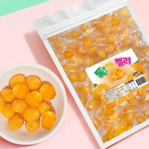  코코팜  톡까먹는 젤리 1kg 과일 오렌지맛 대용량 젤리모음 과즙 학교간식
