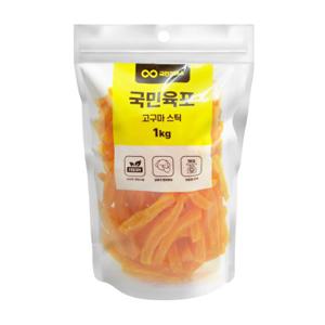 국민육포 고구마스틱 1kg 애견 강아지 간식 육포