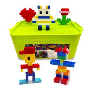 레고 호환 블럭 1500조각+정리함 조립 장난감 블럭 학교 유치원 교구 선물