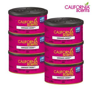 캘리포니아센트   공식  캘리포니아센트 차량용 방향제 코로나도 체리(캔) x 6개