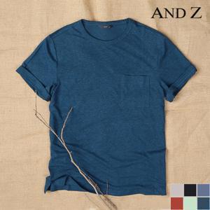  앤드지   앤드지  하이브리드 린넨 포켓 반팔 티셔츠 (BZA2TR1101)