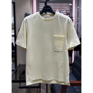 리버클래시 옐로우 simple 포켓포인트 기본 세미오버 티셔츠 LKS41391