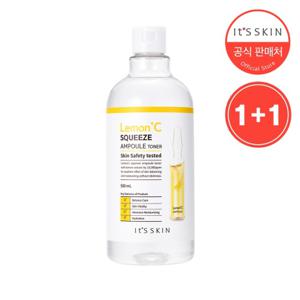  잇츠스킨   1+1  레몬C 스퀴즈 앰플 토너 500ml ( 대용량토너 / 피지밸런싱 / 레몬추출물 )