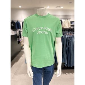 Calvin Klein Jeans CK진 남성 릴렉스핏 로고 반팔 티셔츠 J325572-L1C