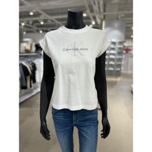 Calvin Klein Jeans 여성 아카이벌 뉴 쉐입 모노그램 반팔 티셔츠 J221213-YAF