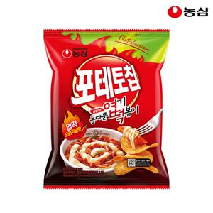  농심   인기스낵  포테토칩엽떡오리지널맛 50g