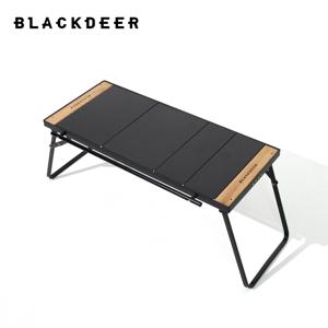 BLACKDEER 캠핑용 접이식 알루미늄 합금 IGT 테이블, 다기능 휴대용 바베큐 그릴 우드 테이블, 야외 피크닉 낚시