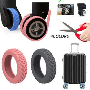 보호대 실리콘 바퀴 캐스터 신발, 여행용 수하물 가방, 소음 감소, 바퀴 커버 액세서리, 4PCs, 신제품
