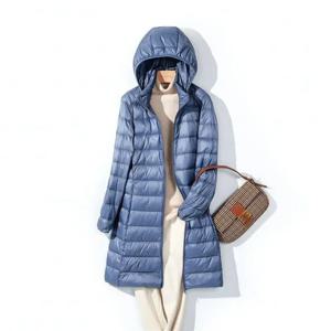 플러스 사이즈 X-long 화이트 덕 다운 재킷, 여성 모자 분리형 따뜻한 캐주얼 코트, 5XL, 2024 가을 용수철, 신상