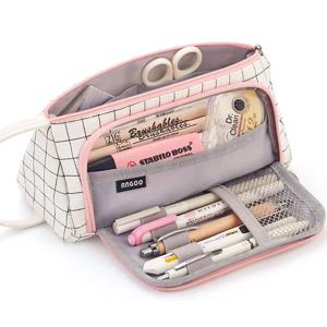 컬러 귀여운 연필 케이스, 학교 파우치, 카와이 대용량 연필 가방, 연필 학교 펜 상자, 문구
