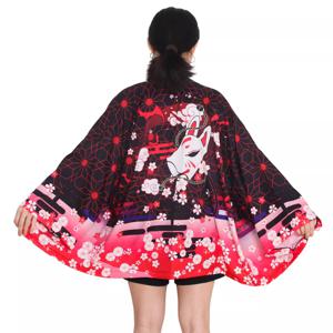 기모노 여성 일본 유카타 여성 여성 아시아 의류 기모노 카디건 셔츠, 여성 전통 웨이브 잉어 프린트 기모노 하 오리
