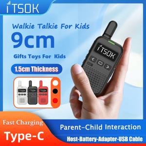 미니 장난감 ITSOK M1 UHF 어린이 선물 태블릿, 다채로운 동체 양방향 라디오, 장거리 전문 워키토키, 1 ~ 5 km, 2 개