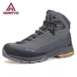HUMTTO-남성용 하이킹 신발, 겨울 방수 스포츠 등산 트레킹 부츠, 남성 럭셔리 디자이너 야외 안전 스니커즈