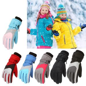어린이 겨울 눈 따뜻한 장갑, 방풍 방수 두꺼운 장갑, 손가락 보온, 남아 여아 스키, 새로운 패션