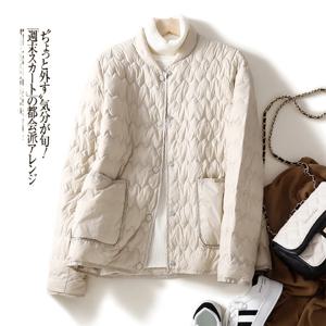 여성용 경량 다운 재킷, 면 패딩 코트, 짧은, 스탠드 칼라, 야구 유니폼, 겉옷, 따뜻한 탑 패션