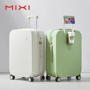 Mixi 컵 휴대폰 거치대 포함 수하물 운반 하드 쉘 롤링 여행 가방, 스피너 휠 포함, 20 인치, 24 인치, 26 인치, M9290