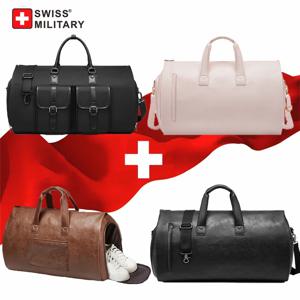 스위스 밀리터리 남성용 비즈니스 의류 가방, 세트 접이식 여행 가방, 신발 칸막이, 체육관 가방, 숄더백 핸드백