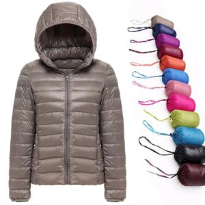 여성용 90% 화이트 덕 다운 재킷, 가을 겨울 따뜻한 코트, 레이디 초경량 덕 다운 재킷, 여성 방풍 파카, 2024 신상 브랜드