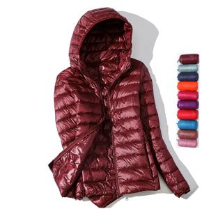 여성용 벨벳 후드 코트, 초경량 다운 재킷, 2024 신상 파카, 기본 겨울 재킷, 가을 다운 재킷, 여성 아웃웨어