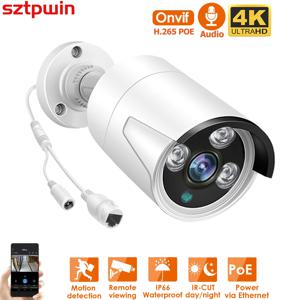 야외 보안 비디오 카메라 XMEYE, POE 유선 IP ONVIF H.265 오디오 녹음, CCTV 얼굴 인식, 방수 IP66, 5MP, 4MP, 3MP, 8MP, 4K