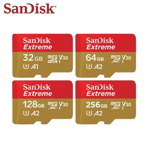 Sandisk 마이크로 SD 카드, 익스트림 A2 V30 U3 SDXC 플래시, 휴대폰 태블릿용 TF 카드, 32GB, 64GB, 128GB, 256GB, 190 MB/s