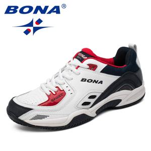 BONA 남성용 테니스 신발, 야외 조깅 스니커즈, 레이스업 운동화, 편안하고 가볍고 부드러운 운동화, 새로운 인기 스타일