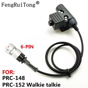 FengRuiTong PTT Z 전술 TAC-SKY 헤드셋 HD01 HD03, prc-624 PRC-148 152A PRC-152 워키토키 전술 u94 PTT 6 핀
