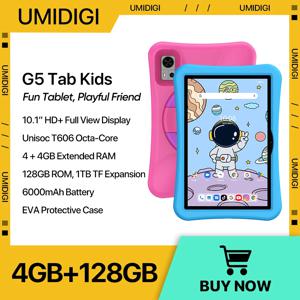 UMIDIGI G5 탭 어린이 태블릿, 안드로이드 13, 10.1 인치 쿼드 코어, 어린이 태블릿, 4GB, 128GB, 6000mAh, 월드 프리미어