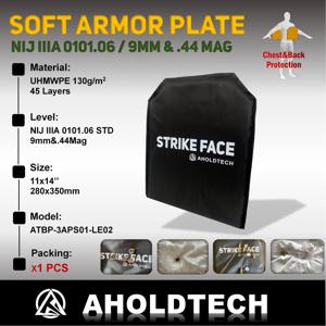Aholdtech LE & LT NIJ IIIA 3A 소프트 방탄 플레이트, 방탄 조끼, 배낭 탄도 보드, 큰 플레이트, 11x14, 10x12