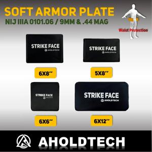 Aholdtech 자기 방어 NIJ IIIA 3A 측면 소프트 방탄 플레이트 방탄 조끼, 허리 탄도 플레이트 아머 패널, 6x8, 6x6, 5x8, 6x12