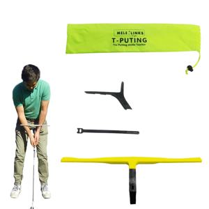 휴대용 골프 퍼팅 트레이너 T-퍼팅 연습기, 골프 퍼터 훈련 보조기구, 초보자용 퍼터 기술 향상, 골프 액세서리