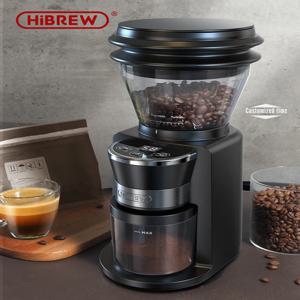 HiBREW 자동 버 밀 전기 커피 그라인더, 에스프레소 아메리칸 커피, 푸어오버 비주얼 콩 저장 장치, G3, 34 기어 포함