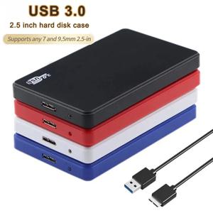 USB 3.0-2.5 인치 하드 드라이브 케이스, SATA HDD SSD 인클로저, 외장 하드 드라이브 디스크 박스, PC 노트북 스마트폰 PC 노트북용, 5Gbps