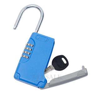 고품질 숨겨진 열쇠 안전 상자, 4-디지털 암호 조합 잠금, 후크 포함, 미니 금속 비밀 상자, 홈 빌라 캐러밴용