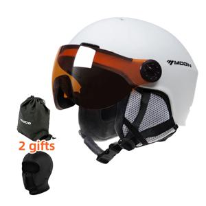 MOON-일체형 고글 장착 스키 헬멧, PC 및 EPS, 하이 퀄리티, 야외 스포츠, 스키 스노우보드 및 스케이트보드