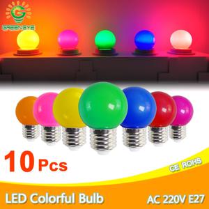 다채로운 LED 전구 램프, 램프 램프 램프, 램프 램프, 앰플, 3W AC 220V SMD 2835 손전등, G45 글로브 전구, 홈 데코, 10 개